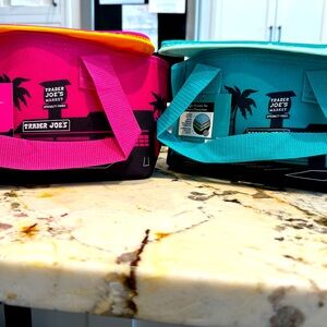 Pink Trader Joe’s mini cooler